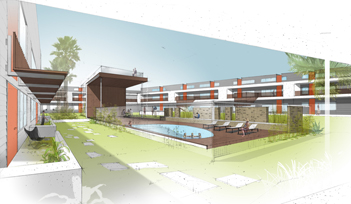 Akoya Austin: Affordable, Chic Condominiums with Resort-style Courtyard / Pool at South Lamar + Dickson